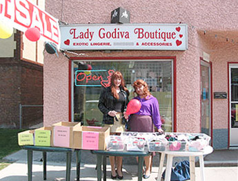 Sabrina & Jacilynn helping Mary